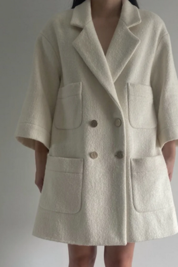 Australia Merion wool Hand woven coat